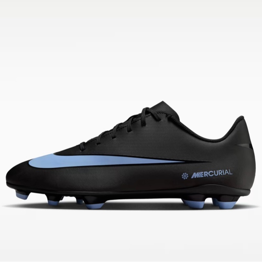 Nike Mercurial Men's Black/Light Blue Soccer Cleats